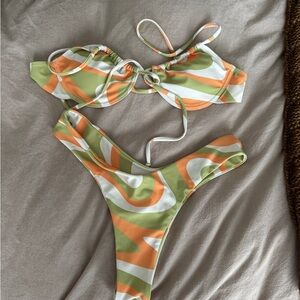 Colorful Swirl Bikini Set